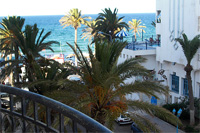 Balkon met uitzicht op zee